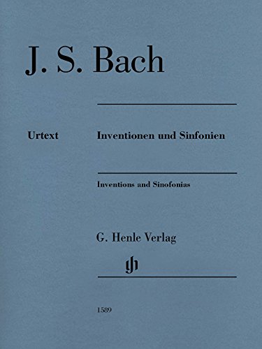 Inventionen und Sinfonien für Klavier BWV 772-801, Ausgabe ohne Fingersatz: Besetzung: Klavier zu zwei Händen (G. Henle Urtext-Ausgabe) von Henle, G. Verlag